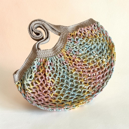Butter Cream Ombre Mesh Market bag