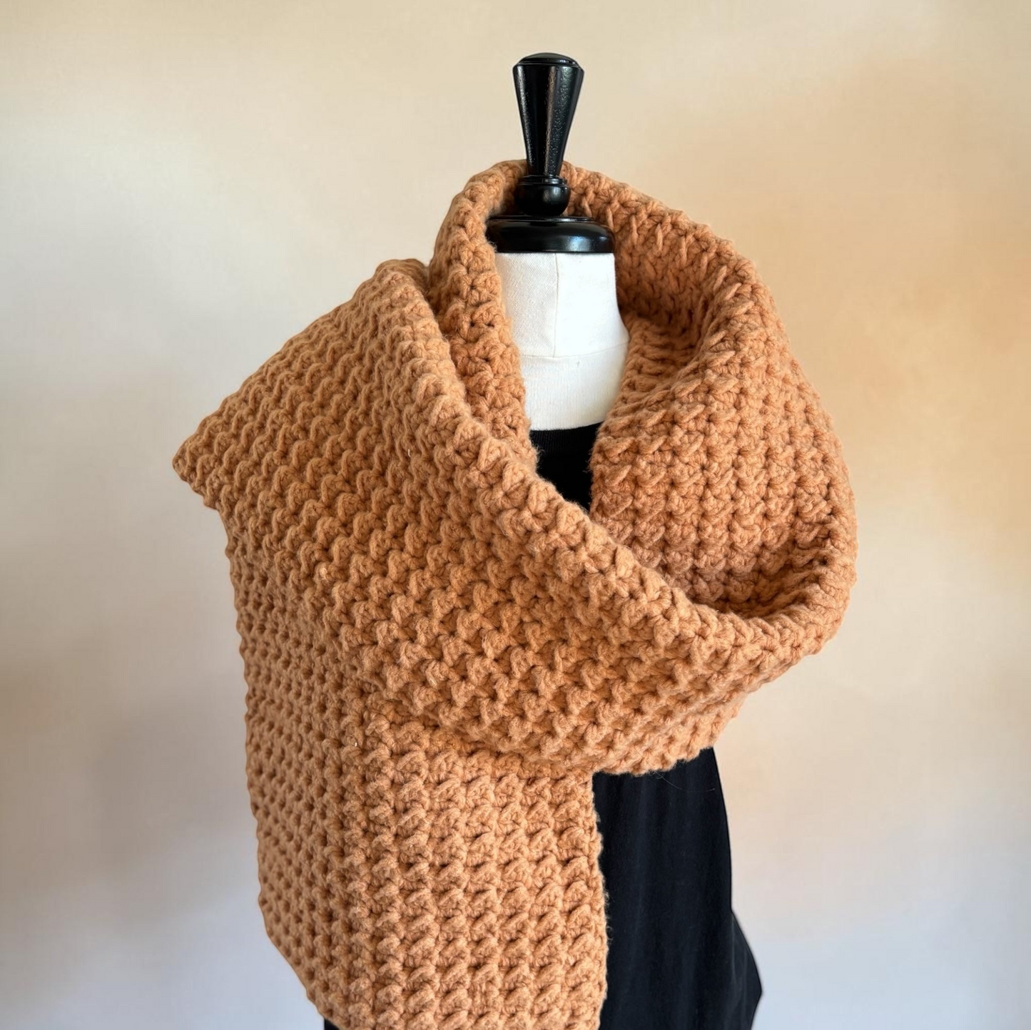 Burnt Orange Fleece Scarf