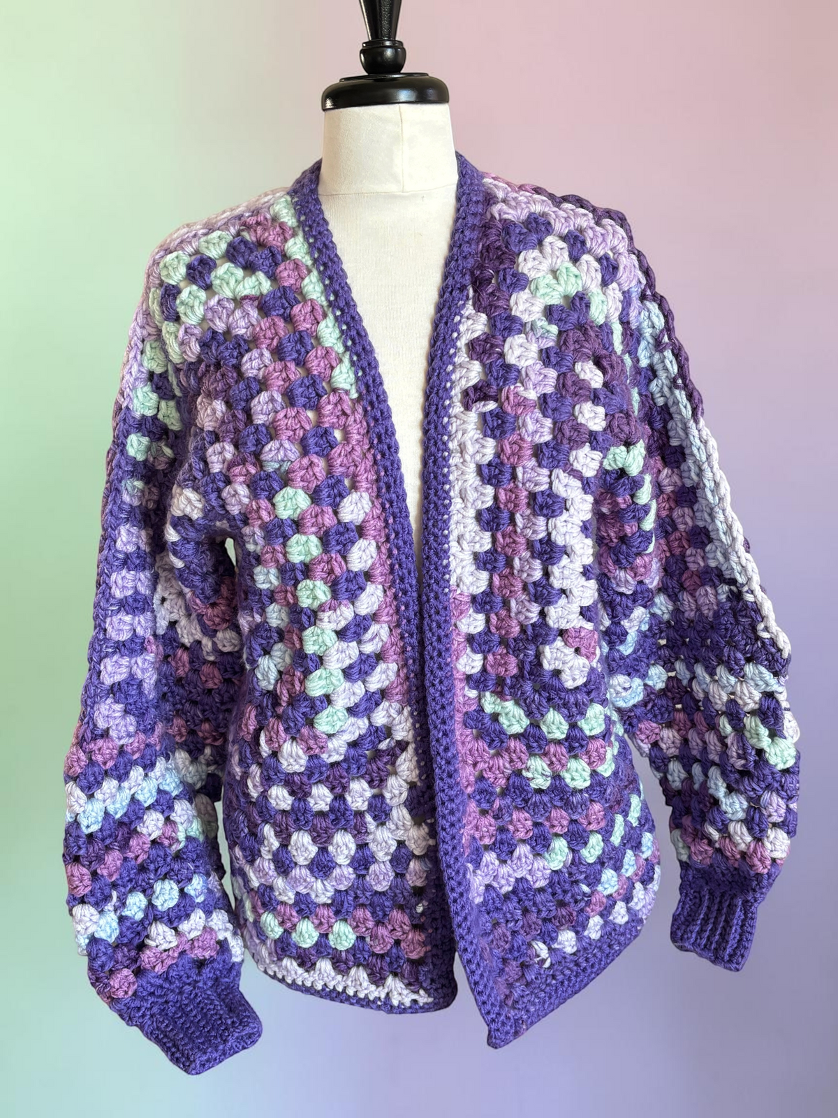 Hocus Crocus Granny Square Cardigan — Large