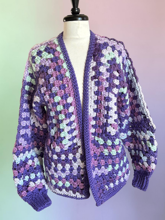 Hocus Crocus Granny Square Cardigan — Large