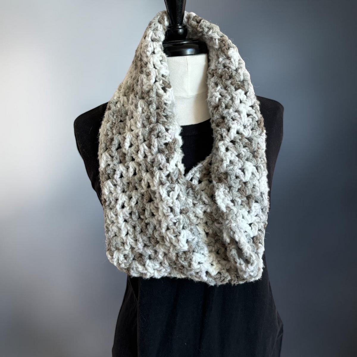Cozy Neutral Infinity Cowl