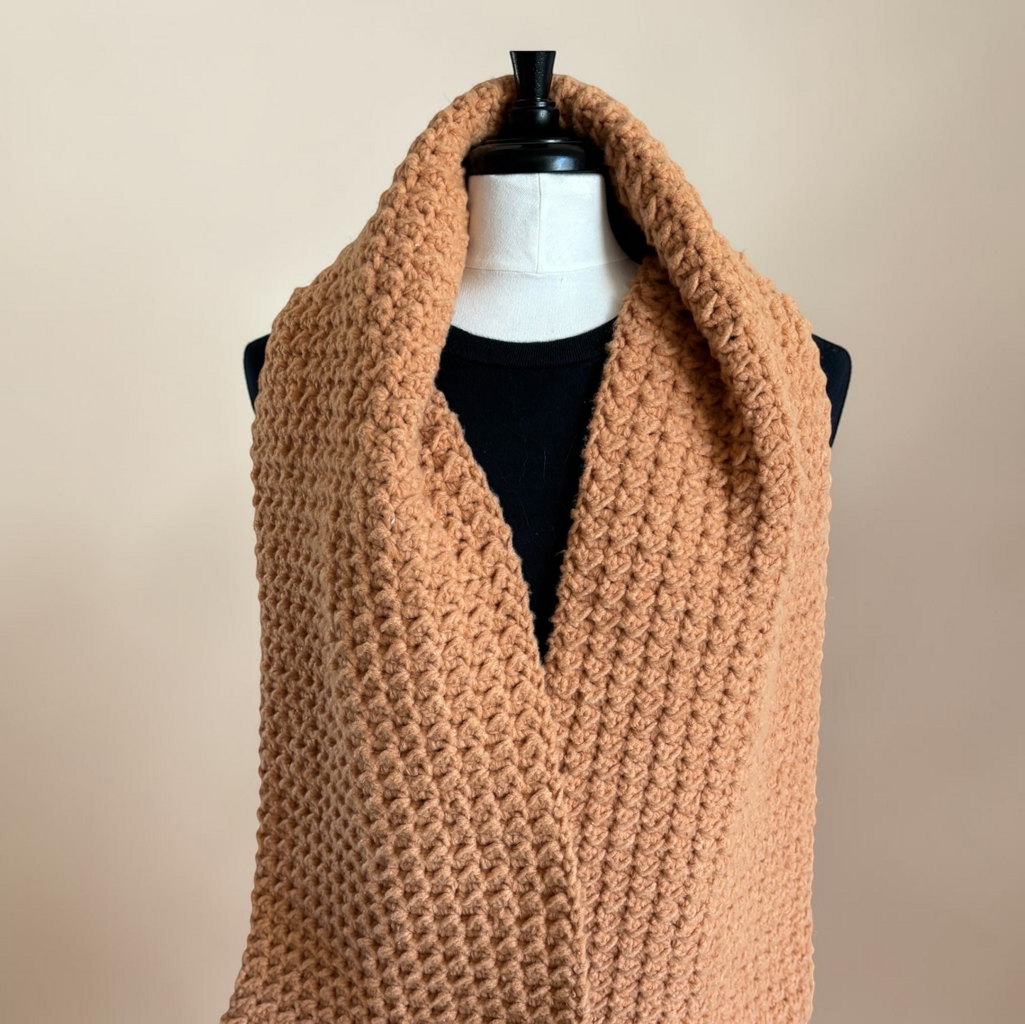 Burnt Orange Fleece Scarf