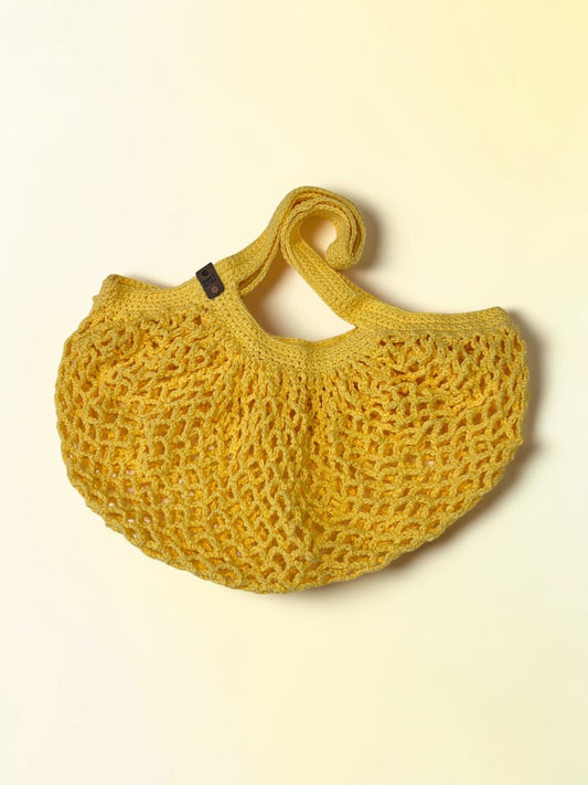 Butter Yellow Market Mesh Bag