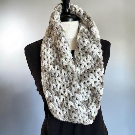 Cozy Neutral Infinity Cowl